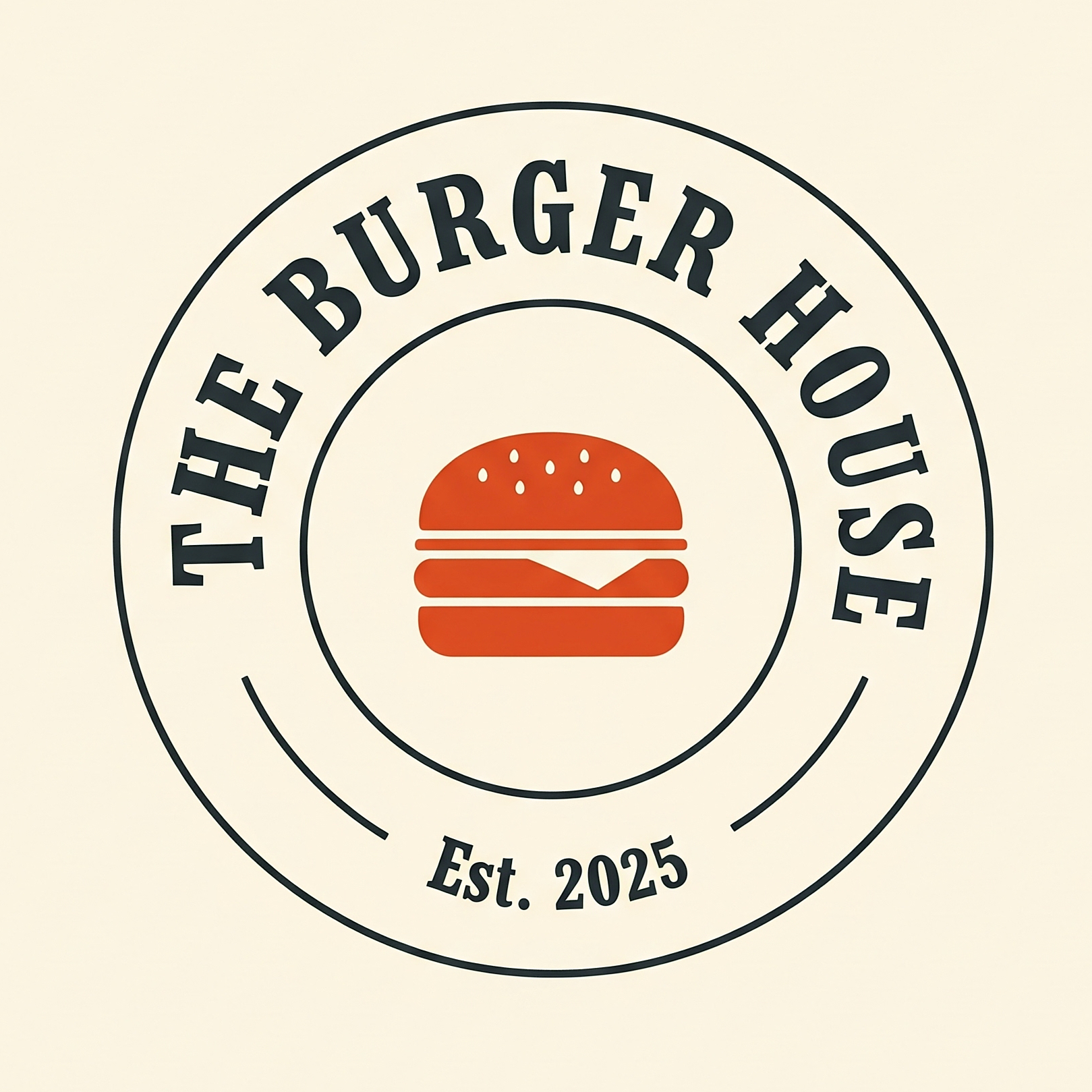 Logo da hamburgueria The Burger House